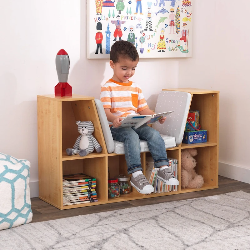 Bookcase with Reading Nook - Natural