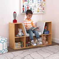 Bookcase with Reading Nook - Natural