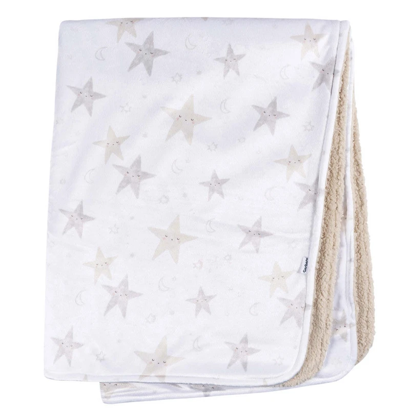Gerber Childrenswear - 2ply Plush Blanket - Celestial - Stars
