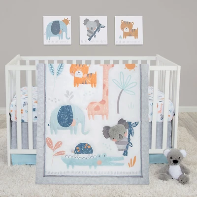 Sammy & Lou Koala & Friend 4 Piece Crib Bedding