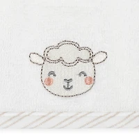 Koala Baby - 6-Pack Baby Washcloths - Grey & White Lamb
