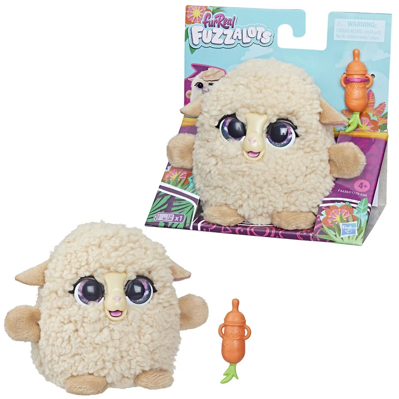 furReal Fuzzalots, Agneau interactif changeant de couleur, jouet électronique