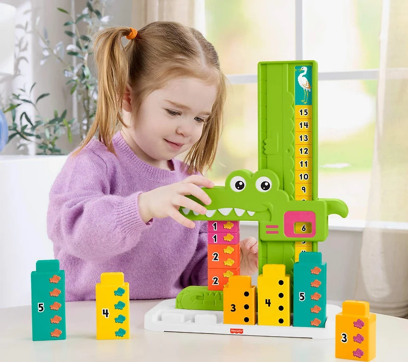 FisherPrice L'Alligator des Additions. 10 blocs à empiler