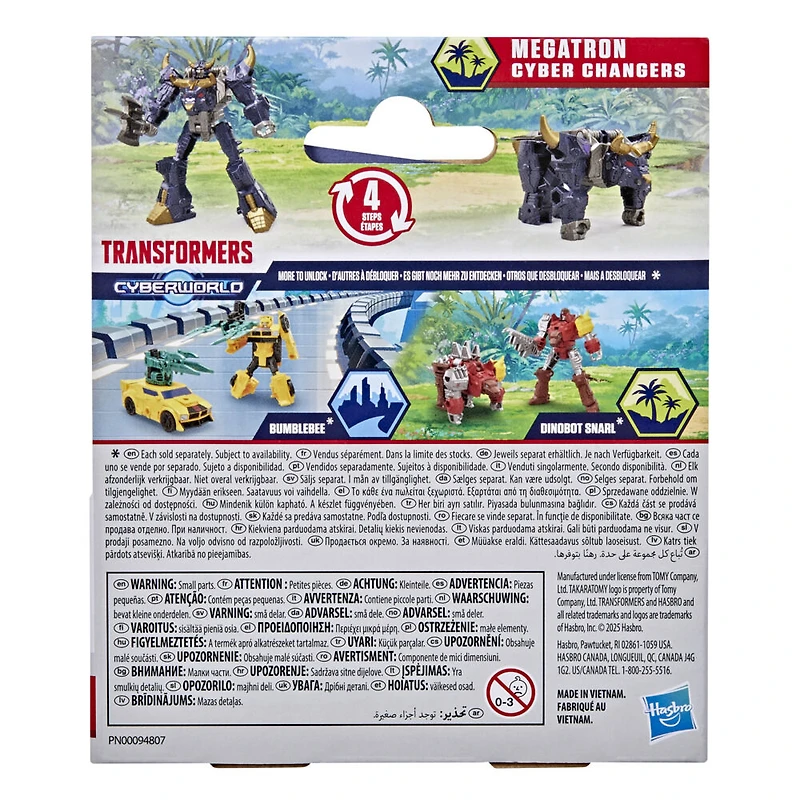 Transformers CYBERWORLD Cyber Changers Megatron Action Figure