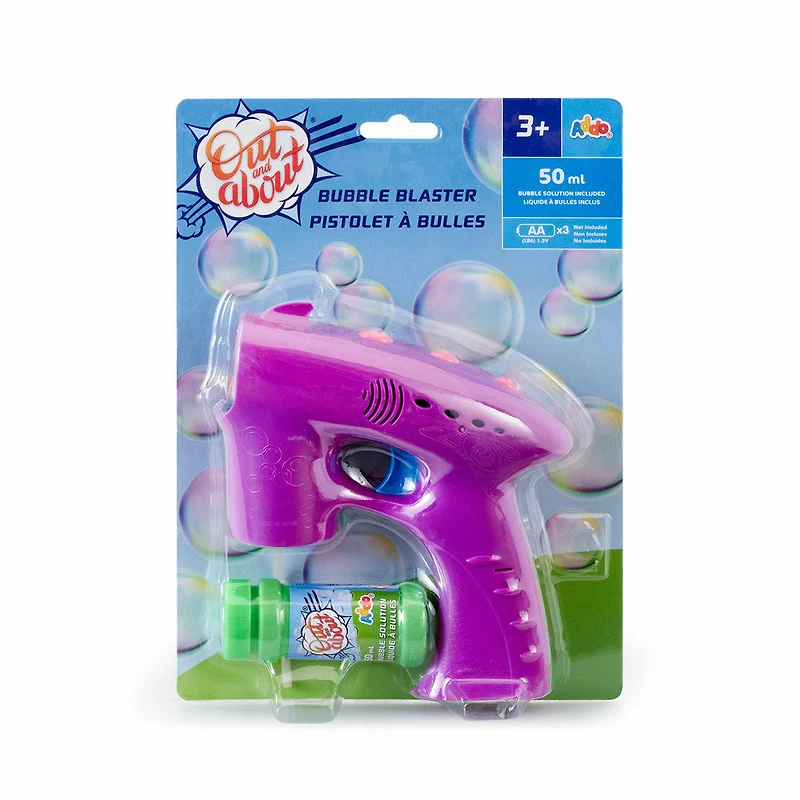 Out and About Bubble Blaster - Les couleurs et les motifs peuvent varier - Notre exclusivité
