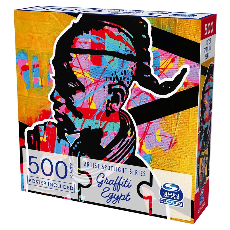 Puzzle 500 pièces, Graffiti Egypt, The Conscious Warrior, par Spin Master Puzzles - Édition anglaise
