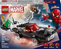 LEGO Marvel Spider-Man vs. Venom Muscle Car Toy - with Spider-Man, Venom, and Spider-Woman Minifigures - 76309