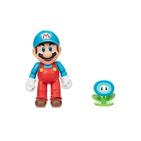  Figurine Super Mario de 4 pouces - Mario de glace avec fleur de glace