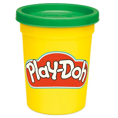 Play-Doh, pot individuel de pâte à modeler vert foncé de 112 g, jouet pour enfants