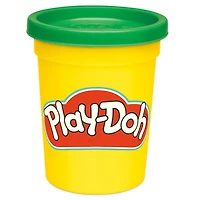 Play-Doh, pot individuel de pâte à modeler vert foncé de 112 g, jouet pour enfants