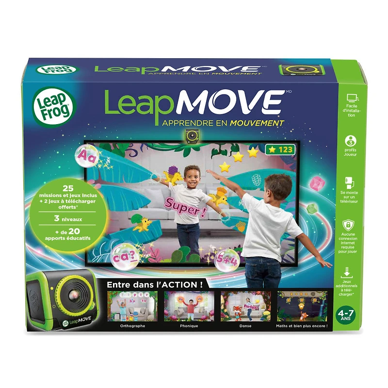 LeapFrog LeapMove Système de jeu vidéo d'apprentissage actif - Édition française