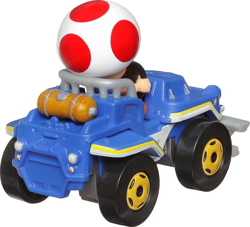Hot Wheels Mario Kart Collection de répliques de véhicules, 1:64, Toad