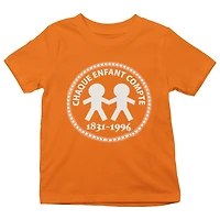 Chaque Enfant Compt Orange Tee Shirt Short Sleeve Youth Tee