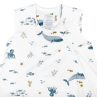 Perlimpinpin-Bamboo sleep bag 1.0 TOG- Deep sea-0-6m