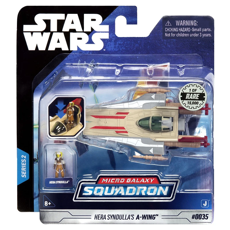 Star Wars Micro Galaxy Squadron 3" Véhicule - Hera Syndulla's A-Wing