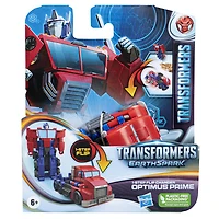 Transformers Earthspark, figurine Optimus Prime Flip Changer 1 étape de 10 cm