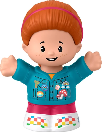Fisher-Price Little People Girl in Jean Jacket Figure pour les tout-petits et les enfants d'âge préscolaire