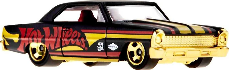 Rétro de véhicule "Perle and Chrome" 66 Chevy Nova Hot Wheels à l'échelle 1:64