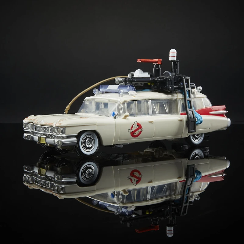 Transformers Collaborative Ghostbusters: Afterlife, Ecto-1 Ectotron Converting Figure with Comic Book - R Exclusive