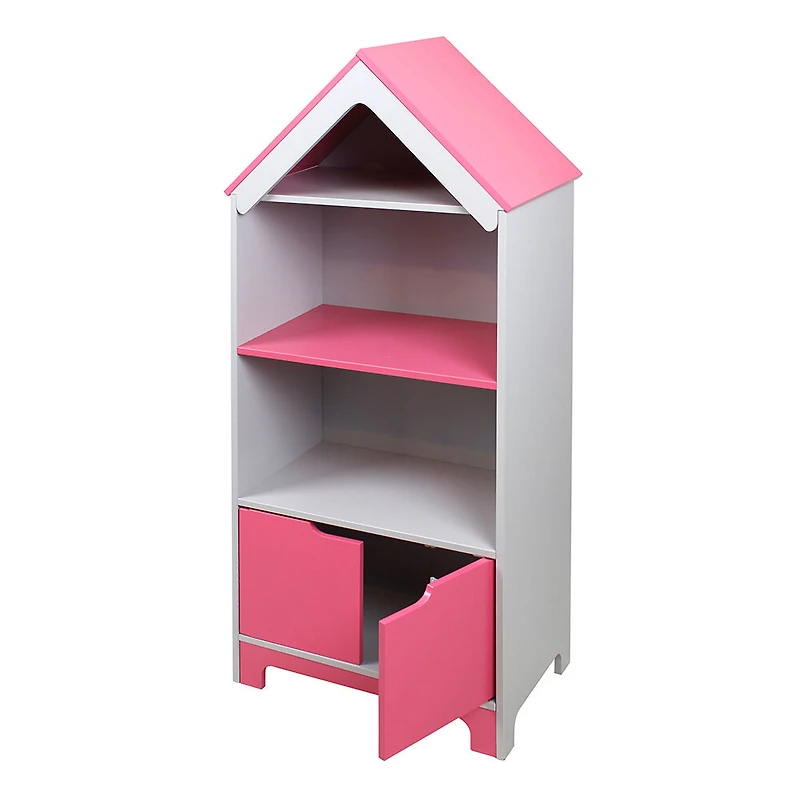 Pink/White Dollhouse Book Shelf