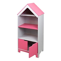 Pink/White Dollhouse Book Shelf