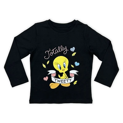 Tweety - Long Sleeve Tee - Black
