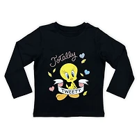 Tweety - Long Sleeve Tee - Black