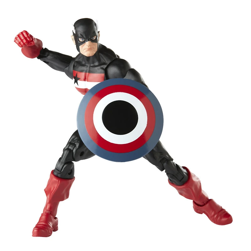 Marvel Legends Series, figurine de collection de 15 cm U.S. Agent inspirée des BD classiques avec 1 accesoire et 2 pièces Build-a-Figure