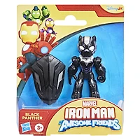 Marvel Iron Man and his Awesome Friends Black Panther Action Figure Toy with Accessory