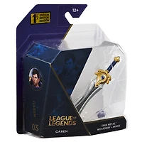 League of Legends, Official Garen's Sword True Metal Weaponry Collectible with Display Base, First Edition Collectible Grade