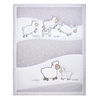 Ensemble 4 Pièces De Literie Pour Berceau Mouton Somnolent