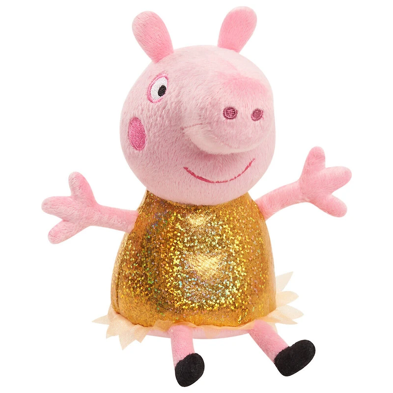 Peluche à Grains Peppa Pig de 20 cm (8 pouces) Hollywood Peppa, Petit Animal en Peluche Très Doux A Câliner