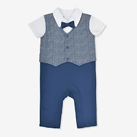 Rococo Combinaison Gilet Marine
