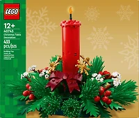 LEGO Le centre de table de Noël Décoration, Ensemble de construction de Noël pour enfants 40743
