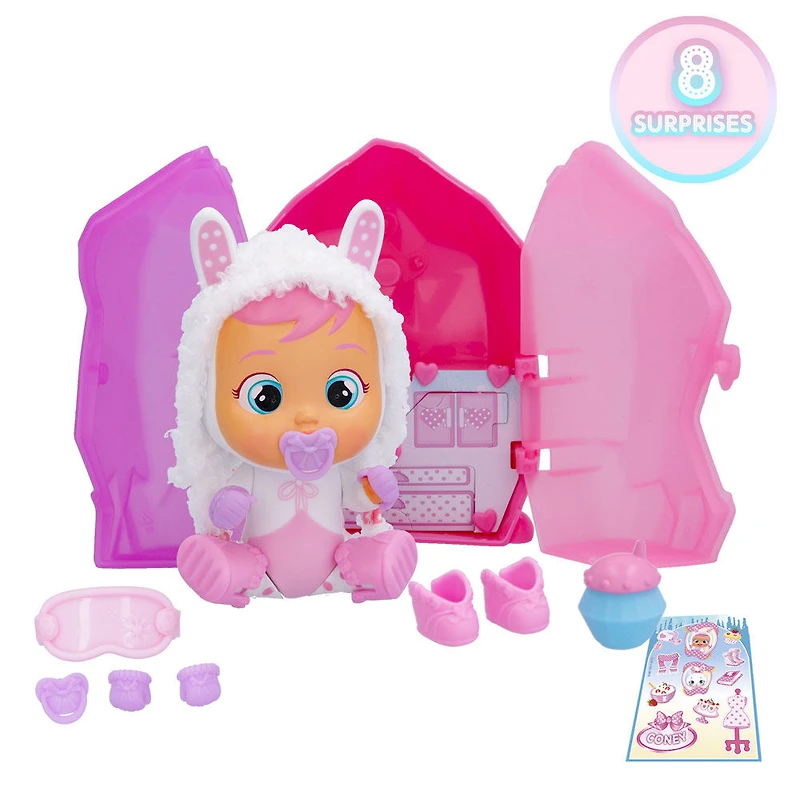 Cry Babies Magic Tears Icy World - Série Keep Me Warm | 8 Surprises, accessoires, poupée surprise - Super cadeau pour les enfants à partir de 3 ans