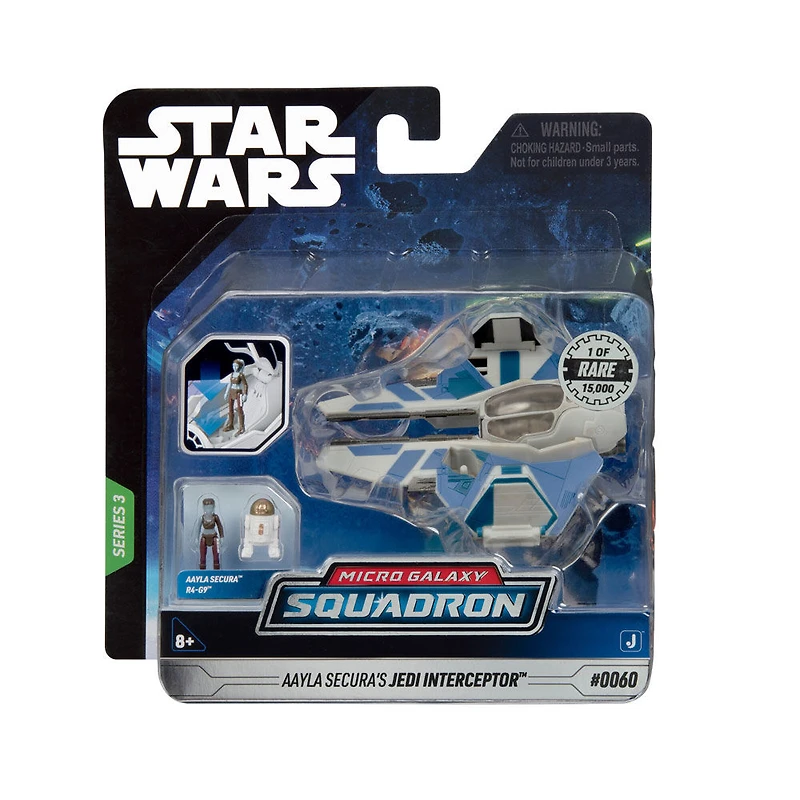 Star Wars Micro Galaxy Squadron 3" Véhicule - Aayla Secura's Jedi Interceptor