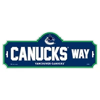Plaque de rue des Vancouver Canucks de la LNH