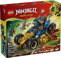 LEGO NINJAGO La Voiture Transformable de Jay, Voiture de Ninja, Ensemble de Construction avec 5 Figurines 71856