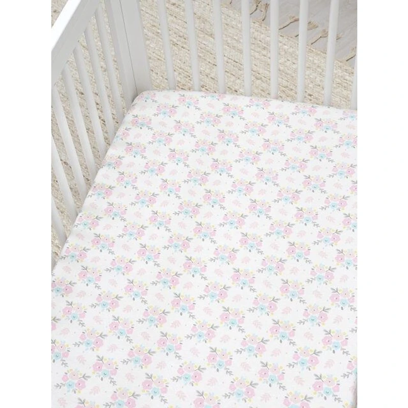 Gerber - Fitted Crib Sheet - Grey