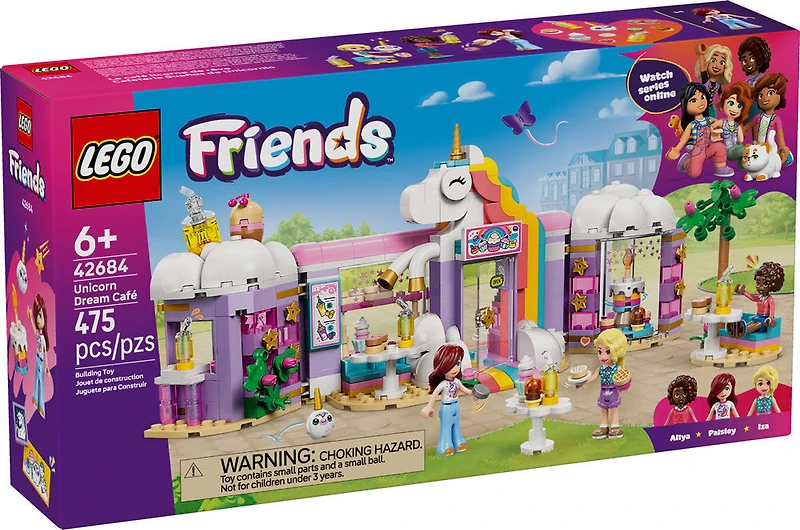 LEGO Friends Le Café Licorne de Rêve - Ensemble de construction - Jouet de Simulation sur le Thème des Licornes, avec 3 minipoupées - 42684