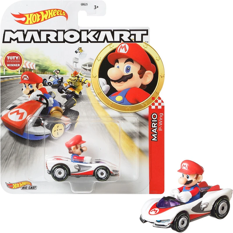 Hot Wheels Mariokart Mario P-wing Vehicle