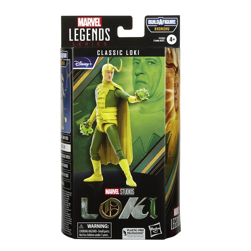 Marvel Legends Series, figurine de collection Loki de 15 cm MCU Disney+, 5 accessoires et 1 pièce Build-a-Figure