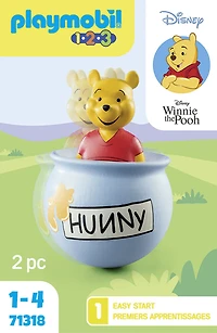 Playmobil - 1.2.3 and Disney: Winnie l'ourson et culbuto pot de miel