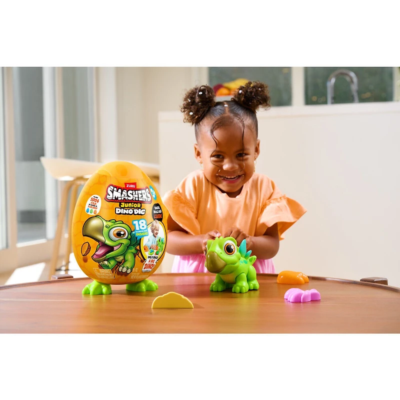 Smashers Junior Dino Dig Small Egg Stegosaurus (Green)