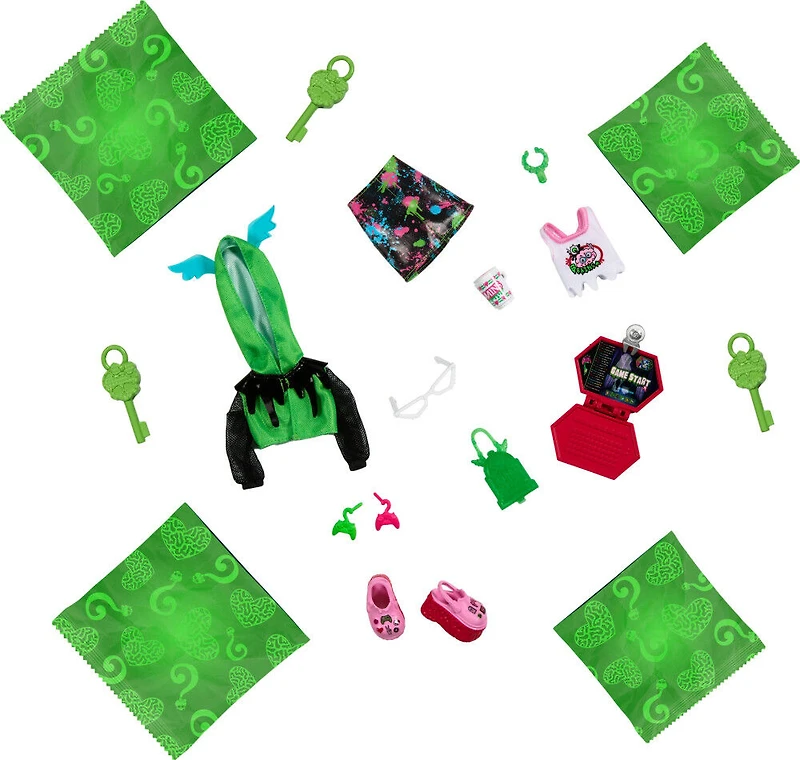 Monster High-Monstrueux Secrets-Coffret Ghoulia Yelps Frayeurs Néon