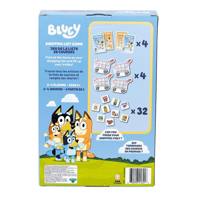 Bluey Shopping List Game