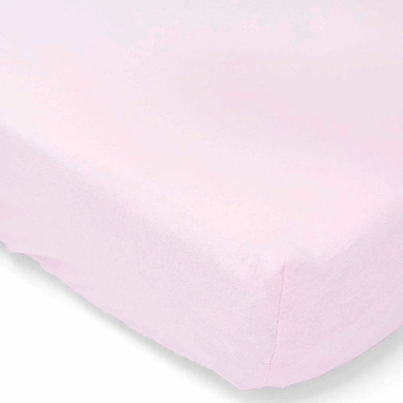 Necessities By Tendertyme Pink Flannel Crib Sheet