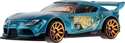 Voiture ou camion Hot Wheels à l'échelle 1:64 avec déco turquoise et cuivre (Les modèles peuvent varier