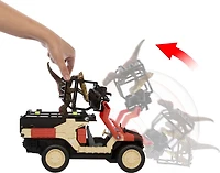 Matchbox RC Jurassic World Dino Catcher RC, Remote-Control Toy Truck with Dinosaur Figure