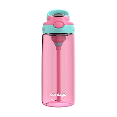 Contigo Aubrey Kids Leak-Proof Spill-Proof Water Bottle, Azalea Jade Vine, 20 oz
